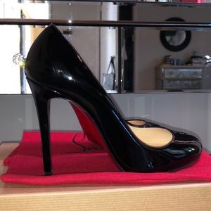 Christian Louboutin 100MM Black Heels Size 37/7B